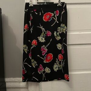 Pencil skirt floral print